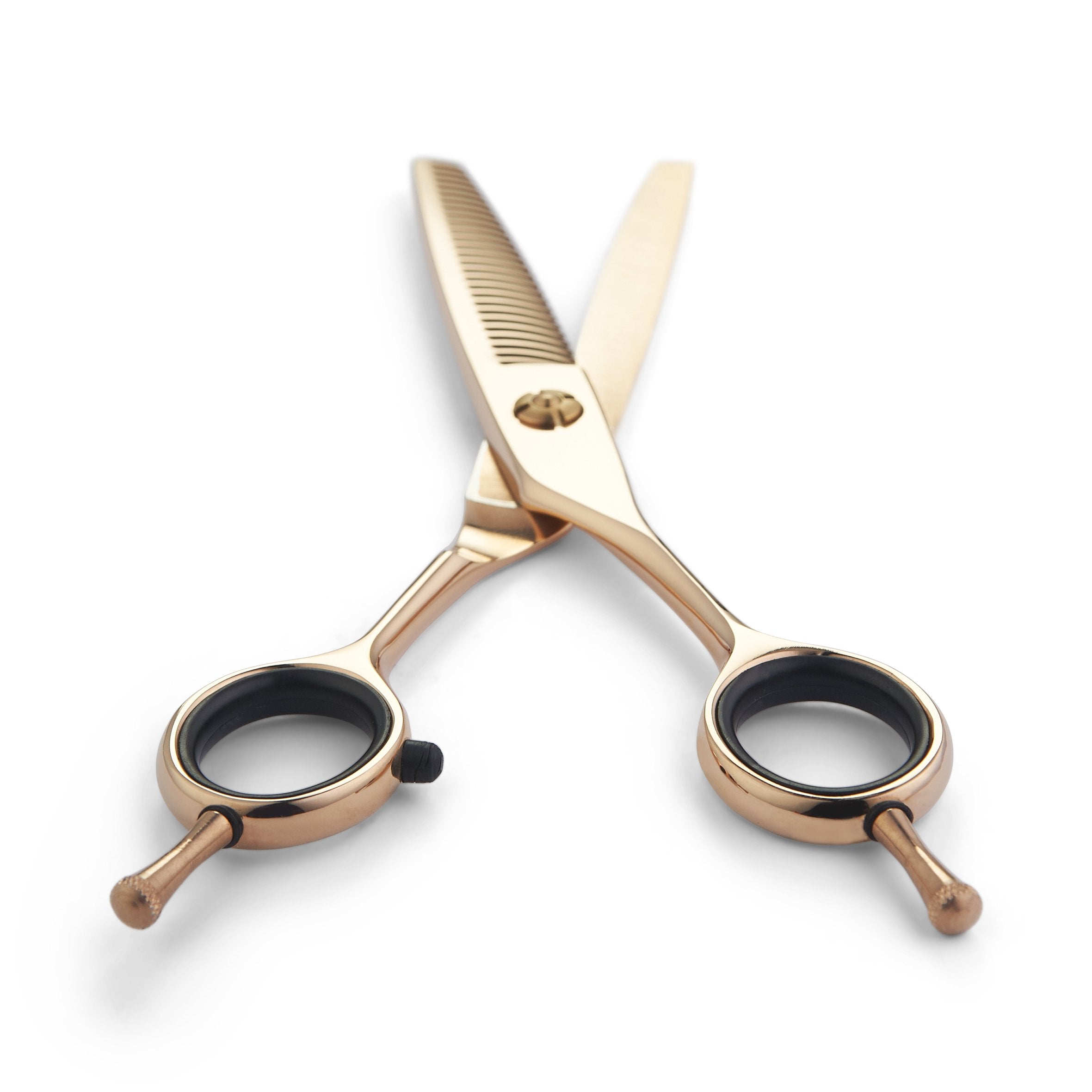 Matsui Offset Drop Handle Shear Thinner Combo - Rose Gold - Scissor Tech USA (4690559369282)
