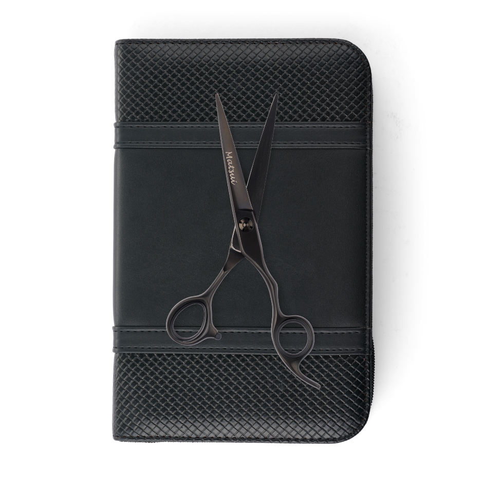 Matsui Lightweight Classic Offset Cutting Scissor Matte Black (7082275995731)