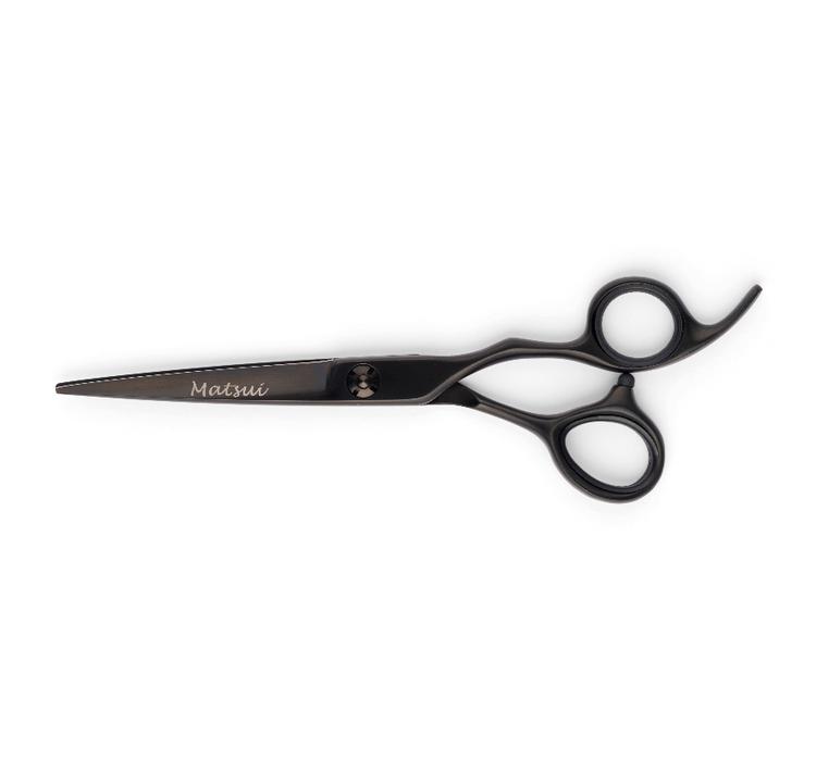 Matsui Lightweight Classic Offset Cutting Scissor Matte Black (7082275995731)