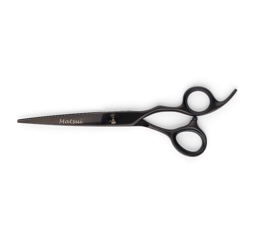 Matsui Lightweight Classic Offset Cutting Scissor Matte Black (7082275995731)