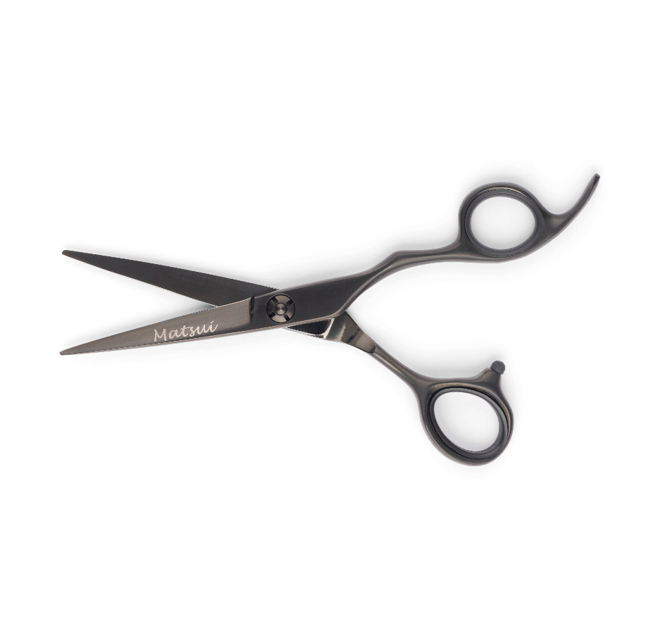 Matsui Lightweight Classic Offset Cutting Scissor Matte Black (7082275995731)